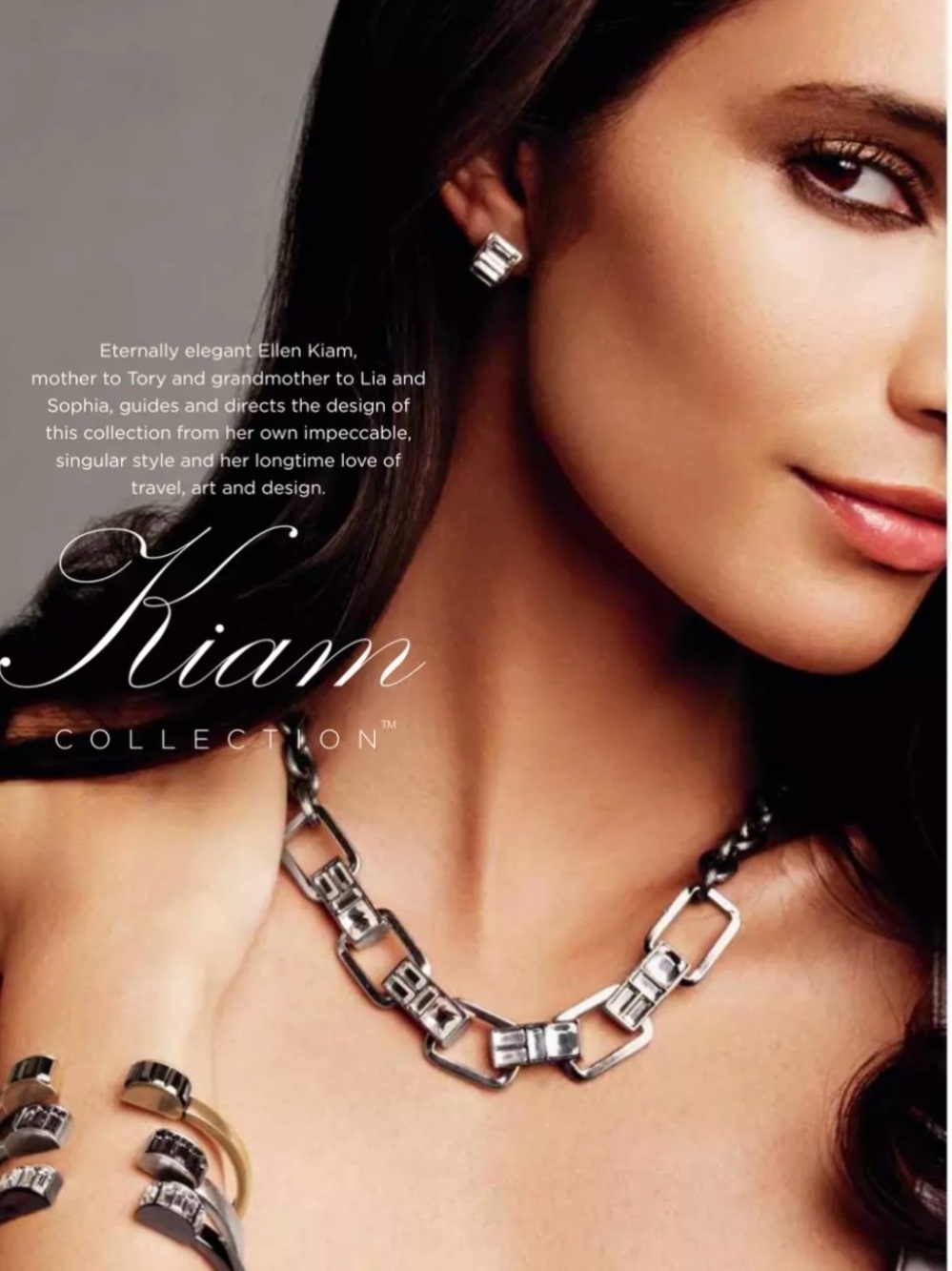 Lia Sophia Regency Necklace Kiam Collection Chunky Industrial Crystal Statement